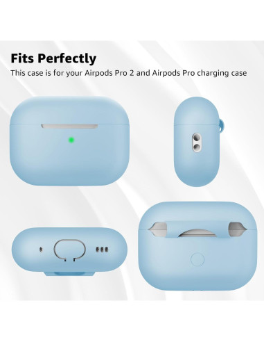 Funda de Silicona para AirPods Pro 2 Tandoler - Azul Mezclilla