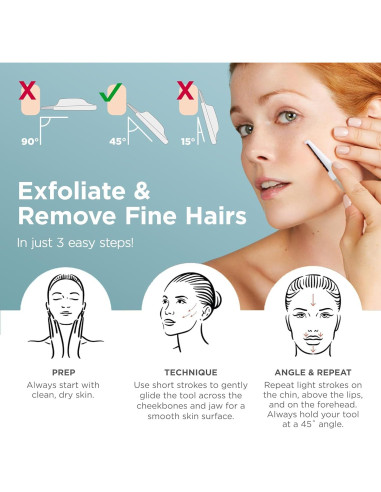 Rasuradora Dermaplane StackedSkincare para Mujeres - Exfoliación Facial