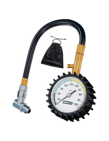 Manómetro de Presión de Neumáticos Gerchway 100 PSI - Preciso Manómetro de Presión de Neumáticos Gerchway 100 PSI - Preciso