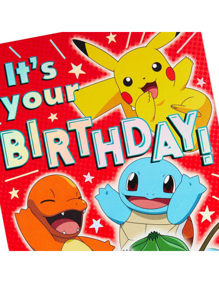Tarjeta de Cumpleaños Pop Up Hallmark Pokémon Niños 14.7x21 cm Tarjeta de Cumpleaños Pop Up Hallmark Pokémon Niños 14.7x21 cm