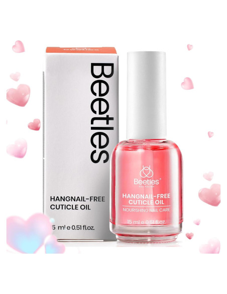 Aceite de Cutícula Beetles 15ml Rosa con Vitamina E Natural Aceite de Cutícula Beetles 15ml Rosa con Vitamina E Natural