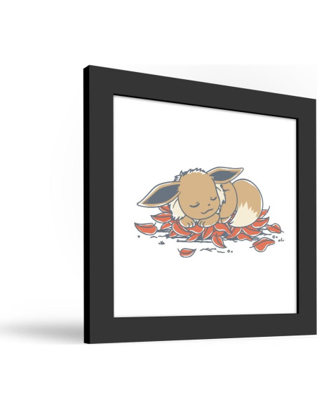 Arte de Pared Gallery Pops Pokémon Eevee 30.48x30.48cm Marco Negro Arte de Pared Gallery Pops Pokémon Eevee 30.48x30.48cm Marco Negro
