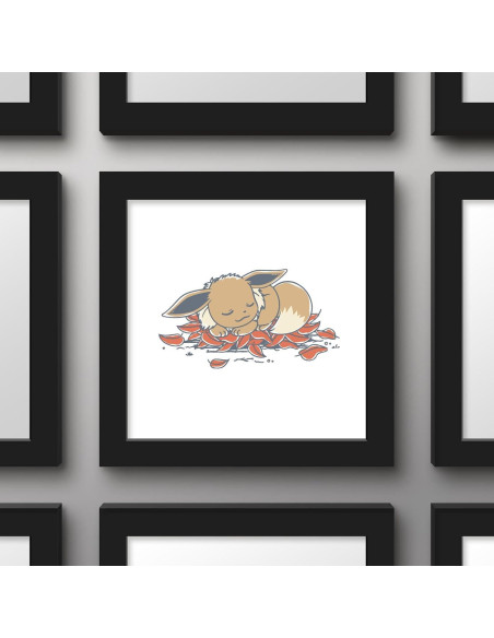 Arte de Pared Gallery Pops Pokémon Eevee 30.48x30.48cm Marco Negro Arte de Pared Gallery Pops Pokémon Eevee 30.48x30.48cm Marco Negro