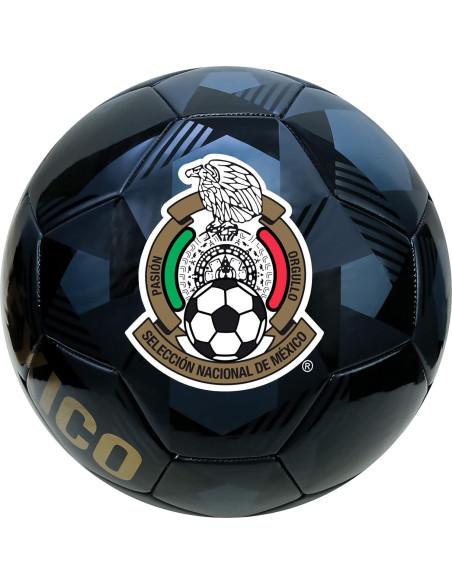Balón de Fútbol Icon Sports Tamaño 5 Negro Licenciado Balón de Fútbol Icon Sports Tamaño 5 Negro Licenciado
