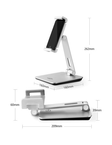 Soporte para Tabletas KABCON Ajustable Aluminio 4-14"