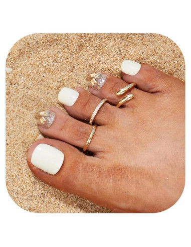 Conjunto de Anillos para Dedos de los Pies Oro 14K MILACOLATO