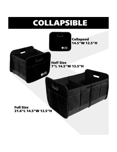 Organizador de Maletero Long Pond Plegable 9 Bolsillos Negro