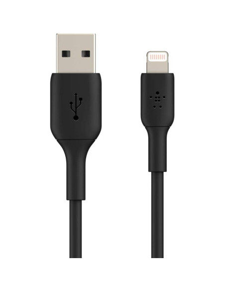 Cable USB a Lightning Belkin BoostCharge 1M Negro MFi Cable USB a Lightning Belkin BoostCharge 1M Negro MFi