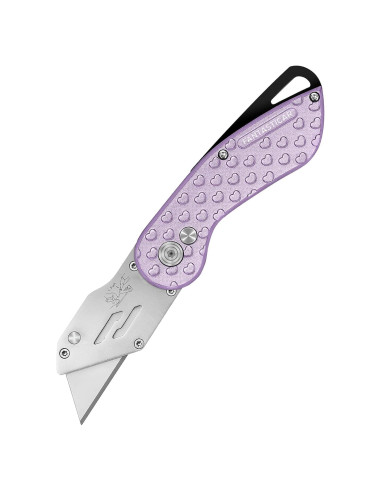 Cuchillo Utilitario Plegable FantastiCAR Morado con 5 Cuchillas