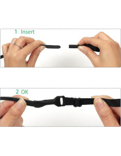 Paquete de 8 correas ajustables para gafas deportivas - Negro 2
