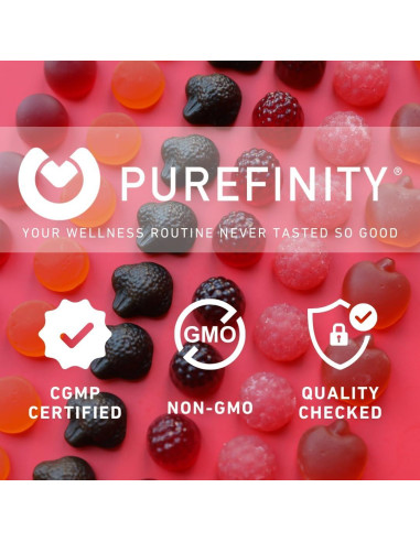Gomitas de Saúco PUREFINITY 3-en-1 con Vitamina C y Zinc 60u