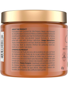 Gel de Estilo SheaMoisture Coco & Hibisco 15 Onzas Hidratante 2