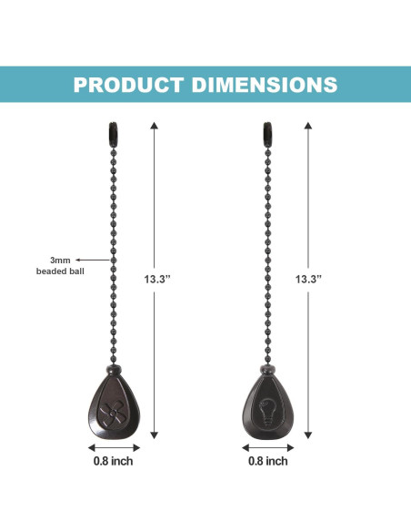 Extensores de cadena de tirón SmoTecQ 2 paquetes 33.8 cm ORB Extensores de cadena de tirón SmoTecQ 2 paquetes 33.8 cm ORB