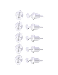 Juego de 10 Studs Retenedores Acrílico Claro 20GA - Pierced Owl