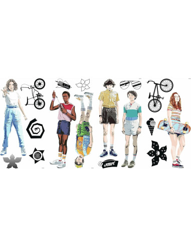 Calcomanías de Pared RoomMates Stranger Things 17 Piezas