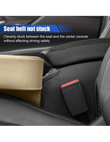 Soporte para Taza de Coche KITUREK Beige, Organizador Multifuncional