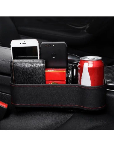 Relleno Antideslizante para Espacio entre Asientos de Coche - Genérico - Negro - 2 Piezas