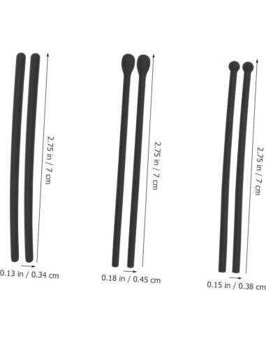 EXCEART 12 Pares de Consejos de Silicona para Gafas Antideslizantes