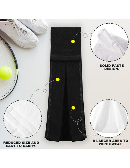Toallas de Deporte Moukeren 3 Pcs Algodón Negro 50 cm Toallas de Deporte Moukeren 3 Pcs Algodón Negro 50 cm