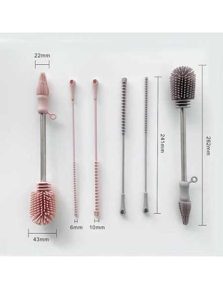 Kit de Cepillos de Limpieza de Silicona Haakaa - 3 Unidades Kit de Cepillos de Limpieza de Silicona Haakaa - 3 Unidades