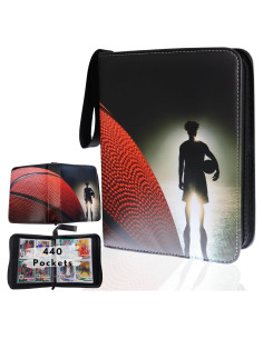 Carpeta de Tarjetas Rucher 4 Bolsillos Negra para 440 Tarjetas