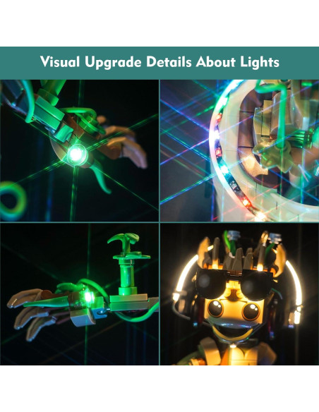 Kit de Luz LED LocoLee para LEGO 76297 Groot Bailarín Kit de Luz LED LocoLee para LEGO 76297 Groot Bailarín