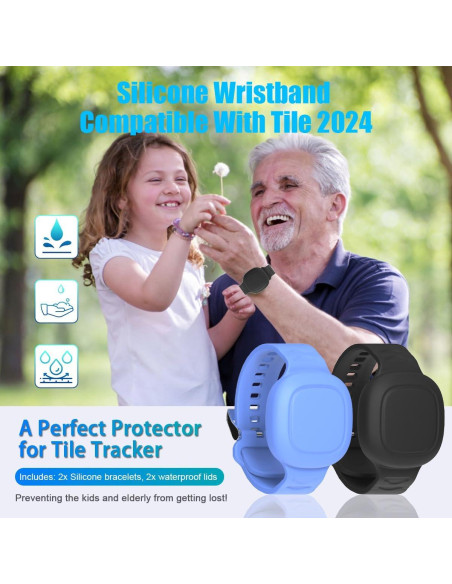 Pulsera de Silicona Impermeable LAKSDIURT para Tile Mate 2024 Pulsera de Silicona Impermeable LAKSDIURT para Tile Mate 2024