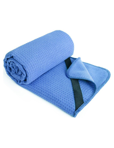 Toalla de Yoga POLYTE Microfibra Antideslizante 61x183 cm Azul
