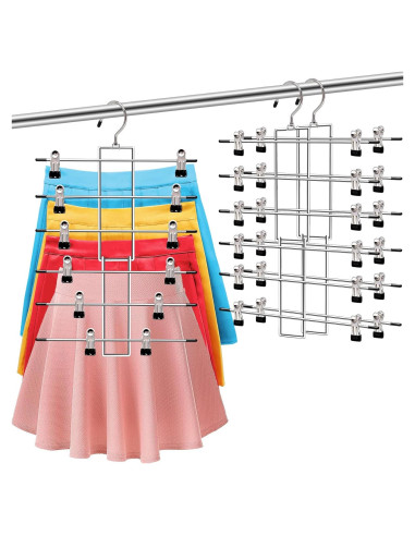 Perchas para Pantalones SHUKEEKA, 6 Niveles, Ahorra Espacio