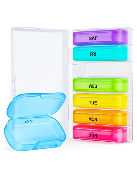 Organizador de Pastillas ZIKEE 7 Días Extra Grande 15.6x9.5cm Organizador de Pastillas ZIKEE 7 Días Extra Grande 15.6x9.5cm