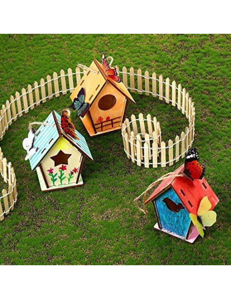 Kit de Manualidades para Aves de Madera Outus - 12 Piezas DIY Kit de Manualidades para Aves de Madera Outus - 12 Piezas DIY