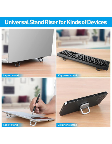 Soporte de Laptop YIPINVE Mini Ergonómico Plegable Plata