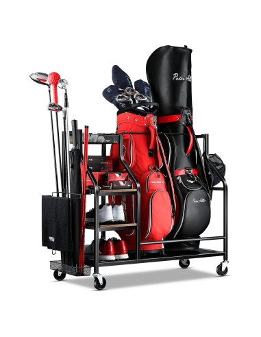 Organizador de Golf FHXZH G11 para 2 Bolsas - Negro