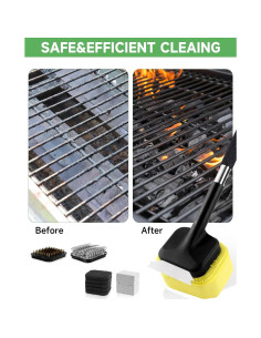 Cepillo de Limpieza para Parrilla GEEKHOM Acero Inoxidable 0.62kg 2