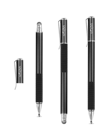Lápiz Estilográfico Capacitivo Mixoo 2-en-1 Negro Alta Precisión Lápiz Estilográfico Capacitivo Mixoo 2-en-1 Negro Alta Precisión