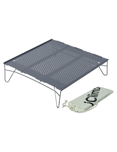 Mesa Plegable Mini iClimb Solo Compacta para Camping 36x37.5cm