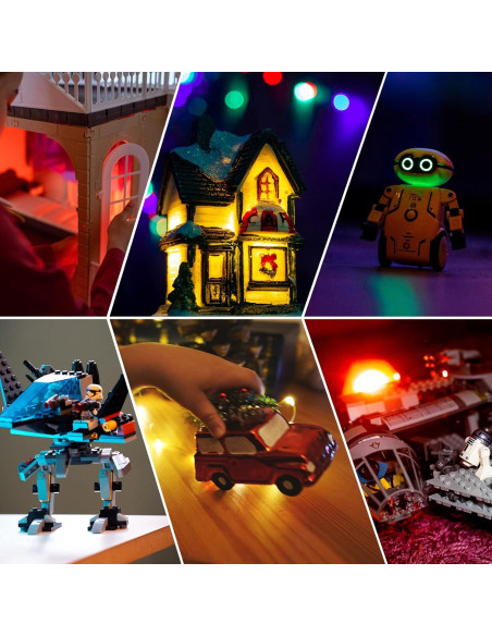 DiCUNO 100 Micro LED SMD 0805 Pre-cableados 16cm 5 Colores DiCUNO 100 Micro LED SMD 0805 Pre-cableados 16cm 5 Colores