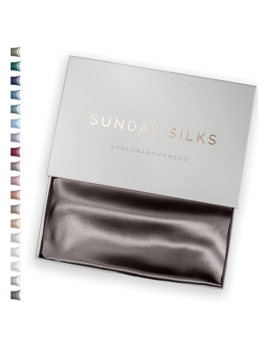 Funda de Almohada de Seda 100% SUNDAYSILKS Estándar 50.8x66 cm