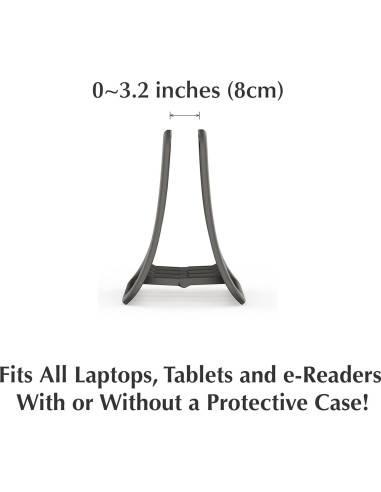 Soporte Vertical para Laptop K11 Base Blanca Organizador