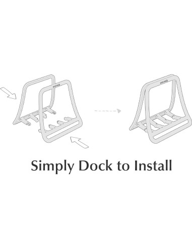 Soporte Vertical para Laptop K11 Base Blanca Organizador