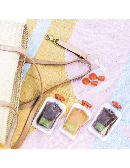 Cucharas para Bebés Infantino con Estuche de Viaje - 2 Piezas Cucharas para Bebés Infantino con Estuche de Viaje - 2 Piezas