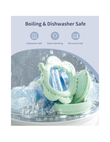 Alimentador de Frutas de Silicona Bebé FAD-H81 2 Pzs Libre BPA