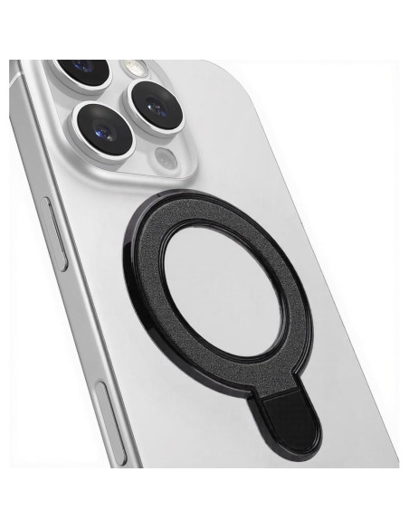 Soporte para teléfono NXVX plateado con purpurina 360 Soporte para teléfono NXVX plateado con purpurina 360