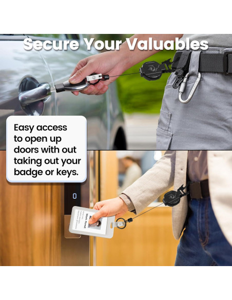 2 Llavero Retráctil POPLOPP con Cierre Magnético 81.28 cm 2 Llavero Retráctil POPLOPP con Cierre Magnético 81.28 cm