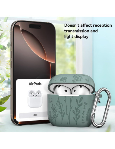 Funda de Silicona para AirPods 4 CityMore Verde Bosque