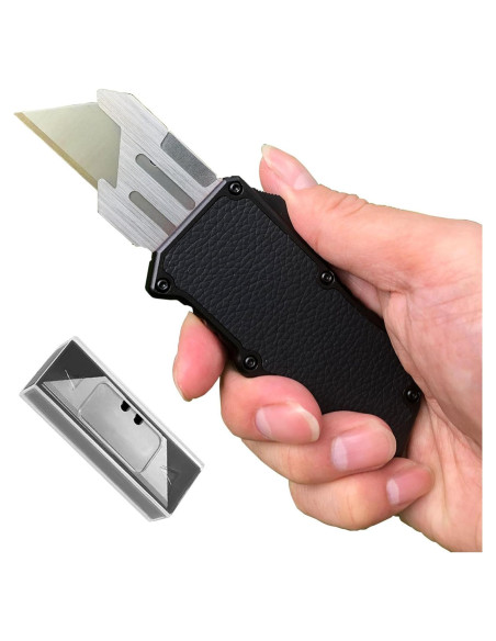 Cuchillo Utility Automático Caressolove 14.48 cm con 5 Hojas Cuchillo Utility Automático Caressolove 14.48 cm con 5 Hojas