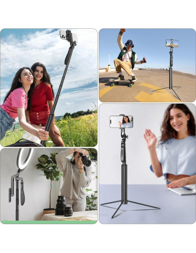 Trípode Liphisy 182,88 cm con Control Remoto para Móvil