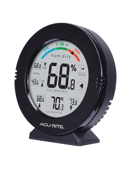 Termómetro y Higrómetro AcuRite 01080M con Alarmas - Negro Termómetro y Higrómetro AcuRite 01080M con Alarmas - Negro