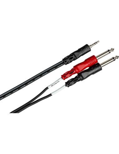 Cable de ruptura estéreos Hosa 3.5 mm TRS a XLR y 1/4 TS