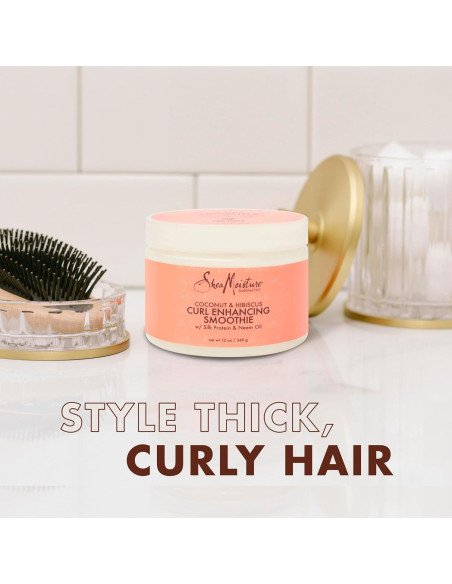 Crema Definidora de Rizos SheaMoisture Coco e Hibisco 340 g Crema Definidora de Rizos SheaMoisture Coco e Hibisco 340 g